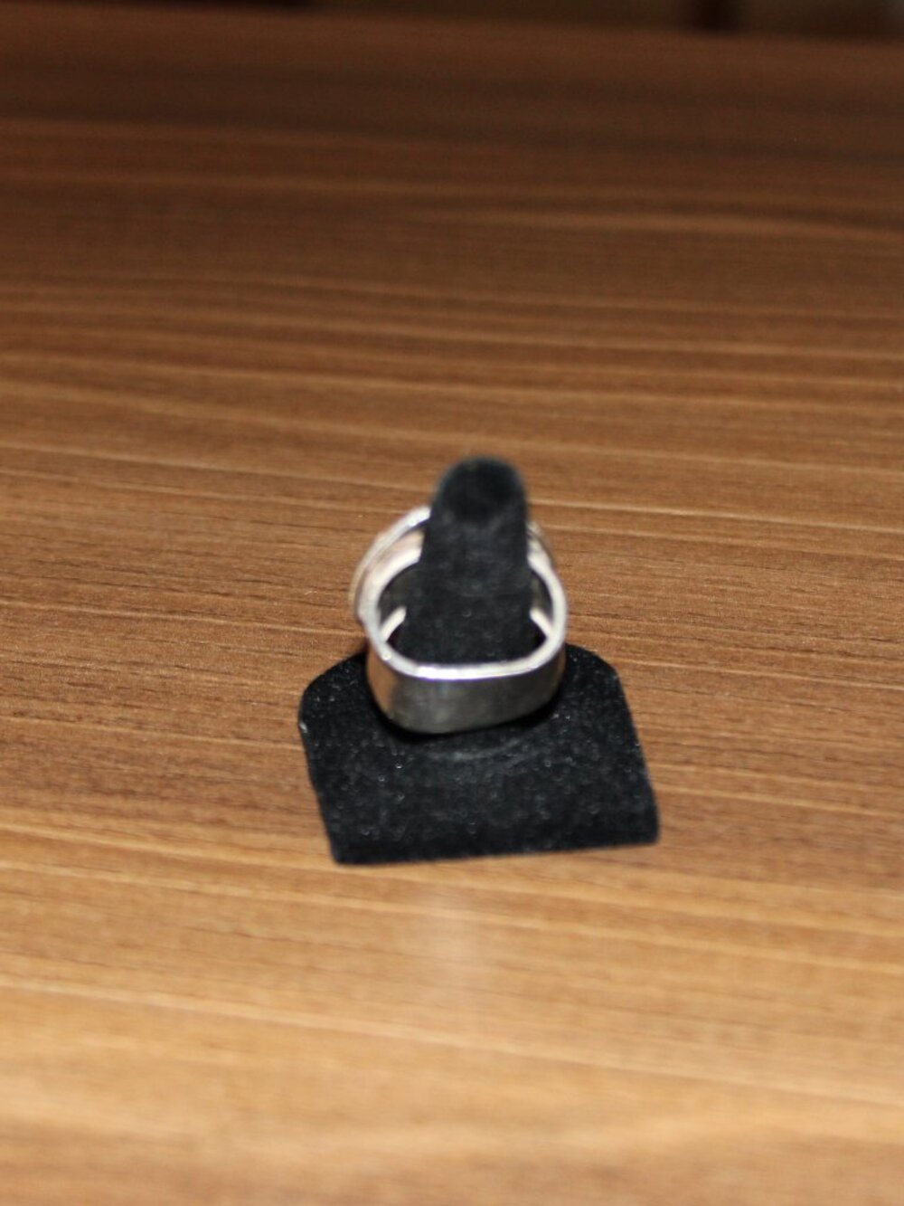 Sterling Silver Oval Dome Statement Ring Size 8 - Picture 4 of 7